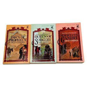 Belgariad David Eddings Lot 3 Vol 1 2 3 Pawn Queen Magician Books PB Unread